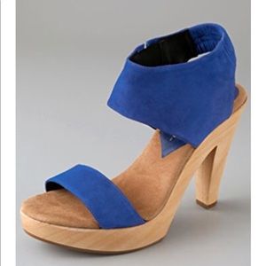 Loeffler Randal Ever wood platform sandals